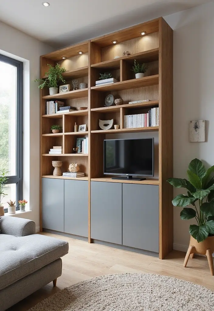 27 Bookcase Ideas Living Room That Feel Stylish and Functional - 12. Customizable Modular Bookcases