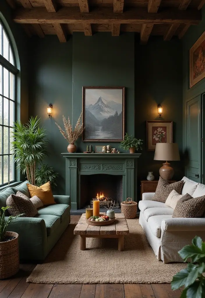 27 Dark Rustic Living Room Ideas That Feel Cozy and Rich - 4. Earthy Color Palettes