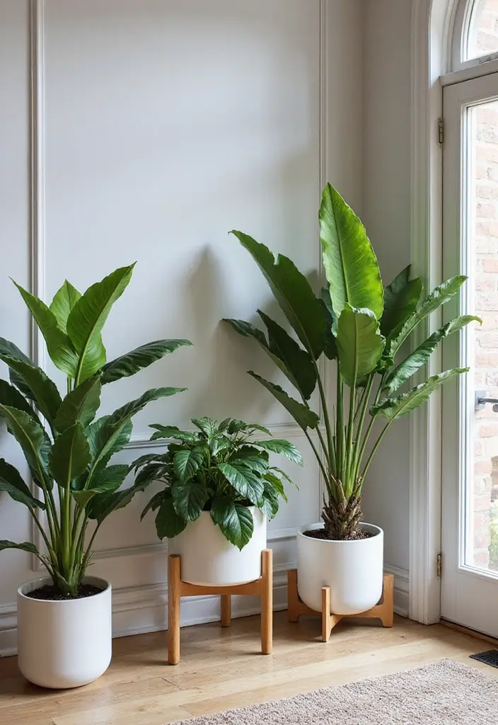 27 Glam Living Room Ideas That Feel Luxurious and Chic - 21. Incorporate Greenery