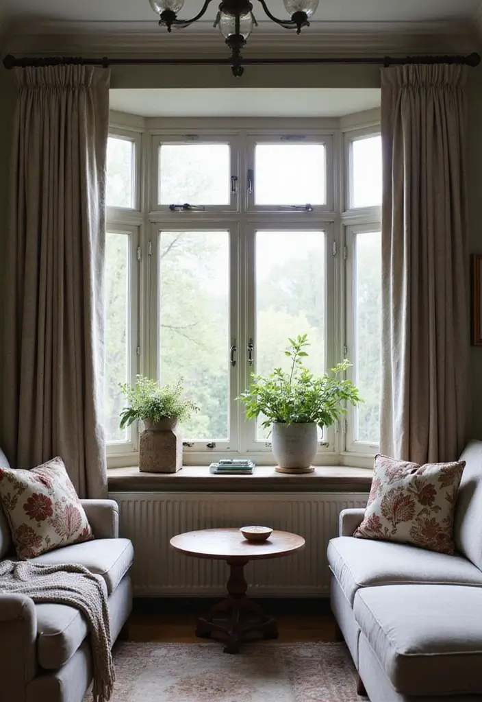 27 Grey Wood Living Room Ideas That Add Texture and Warmth - 13. Grey Wood Window Frames
