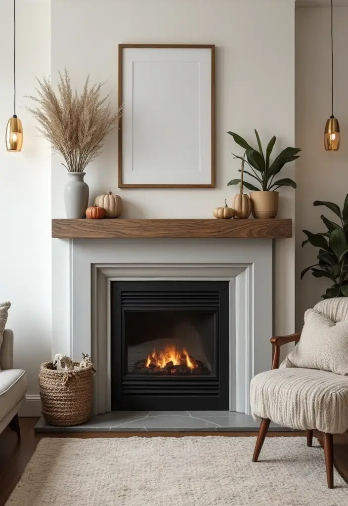 27 Grey Wood Living Room Ideas That Add Texture and Warmth - 7. Grey Wood Mantel