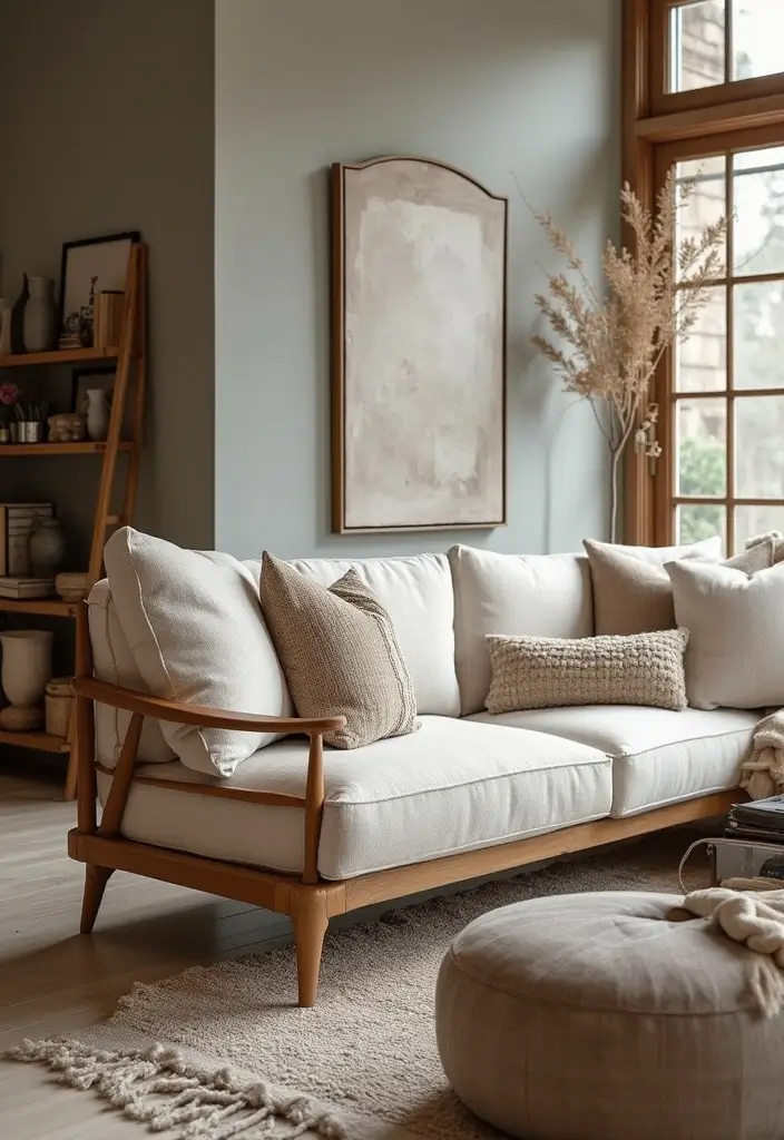 27 Grey Wood Living Room Ideas That Add Texture and Warmth - 8. Layered Textures with Grey Wood