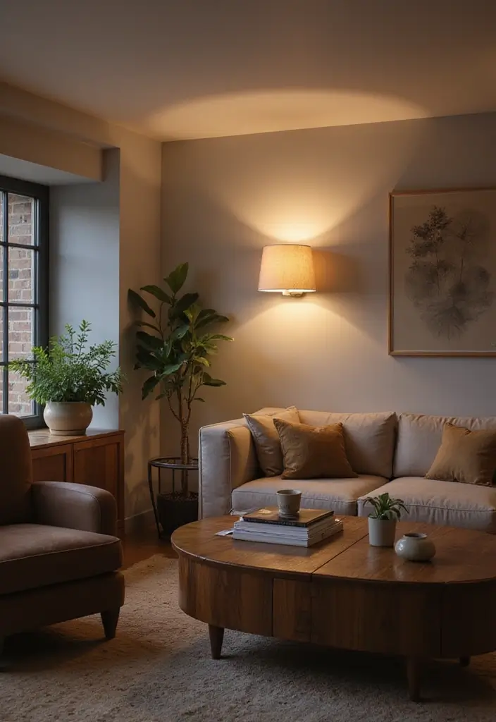 27 LED Lights Living Room Aesthetic Ideas That Add Ambiance and Style - 10. LED Wall Sconces