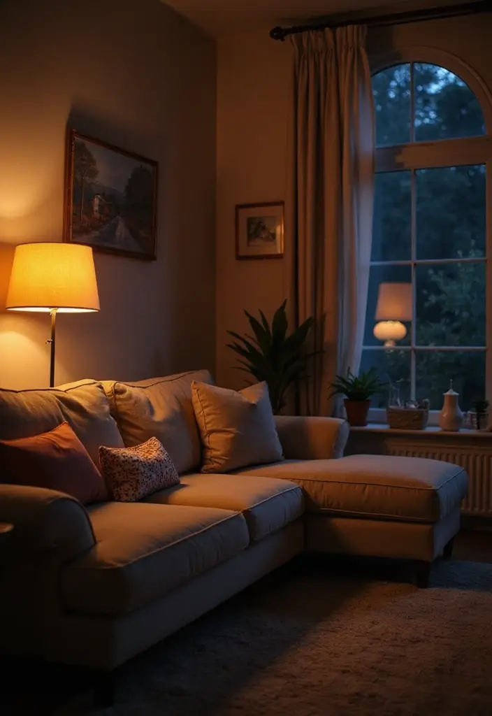 27 LED Lights Living Room Aesthetic Ideas That Add Ambiance and Style - 25. LED Night Lights for Subtle Glow