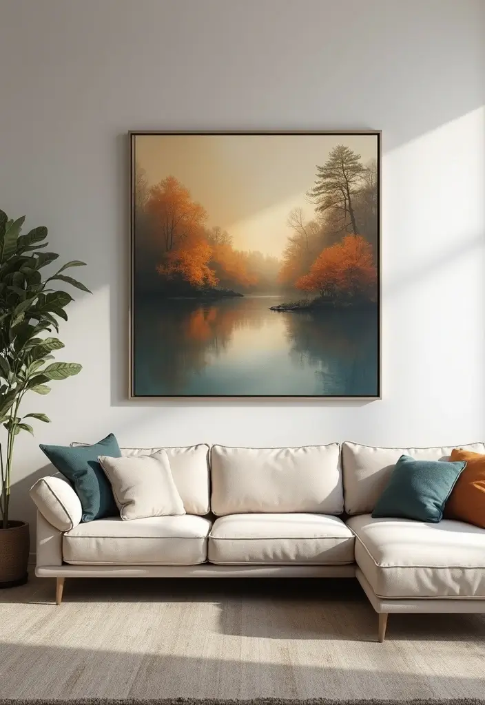 27 Living Room Art Ideas That Add Color and Personality - 12. Art as Focal Points