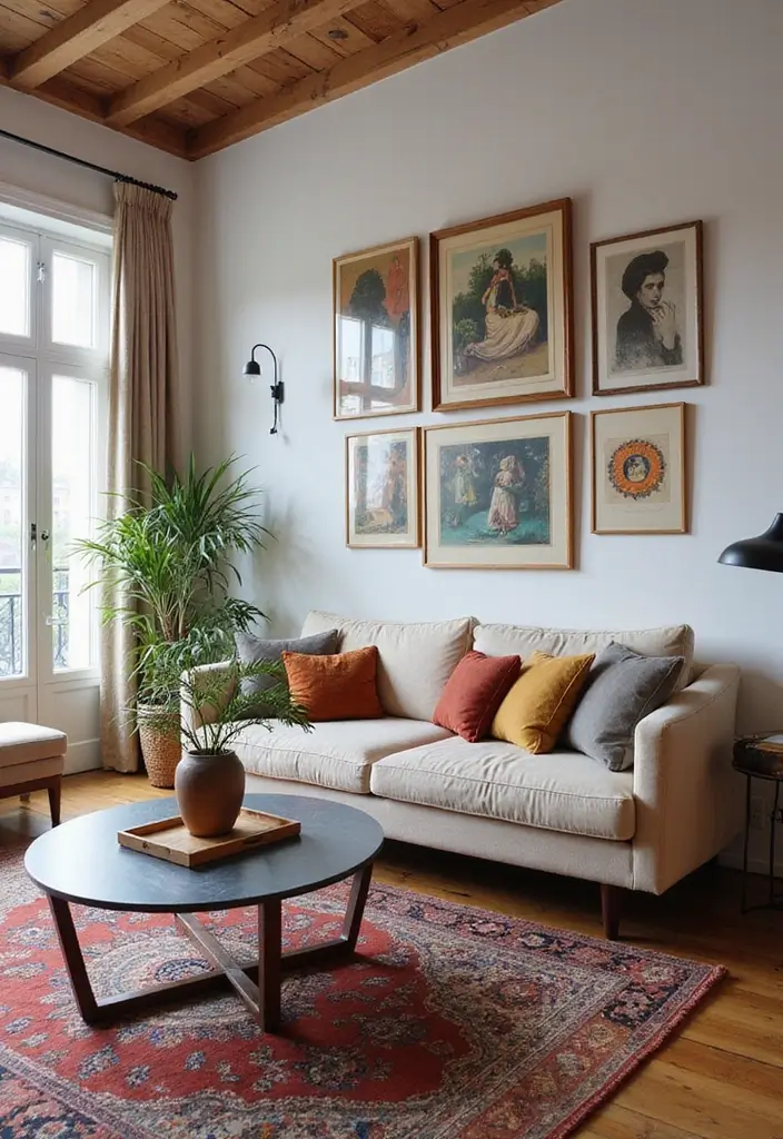 27 Living Room Art Ideas That Add Color and Personality - 27. Collaborating with Local Artists