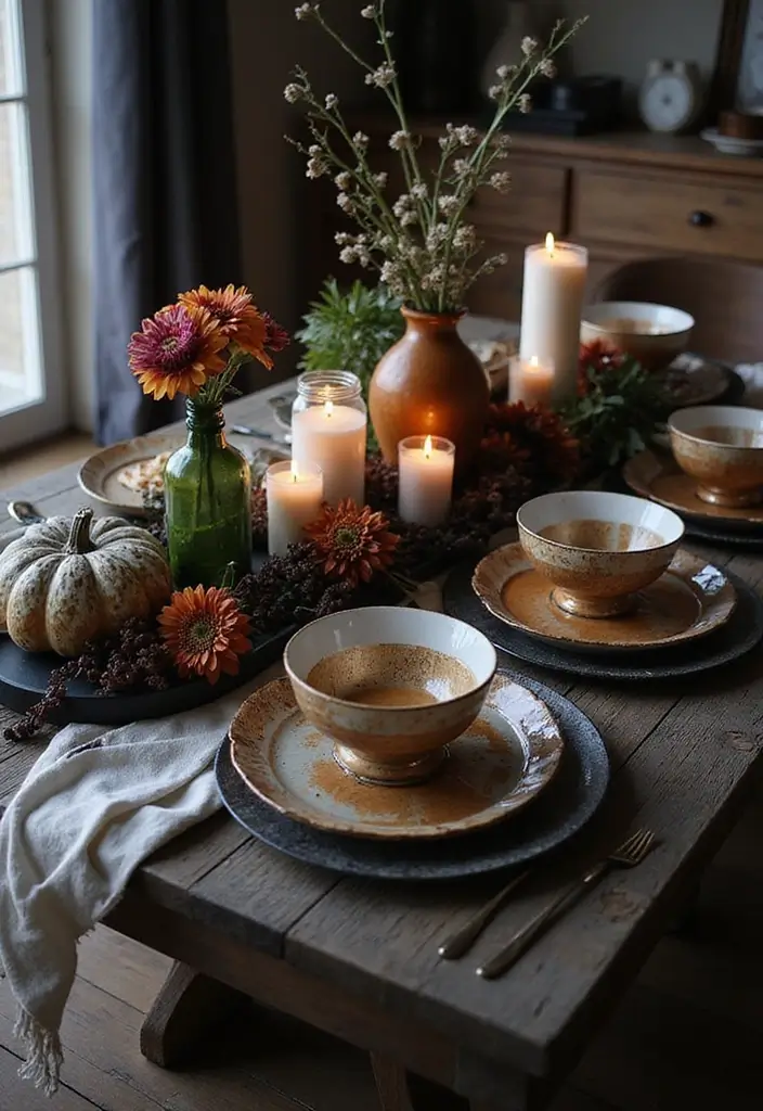 27 Living Room Halloween Decor Ideas That Feel Fun and Spooky - 14. Ghostly Table Settings