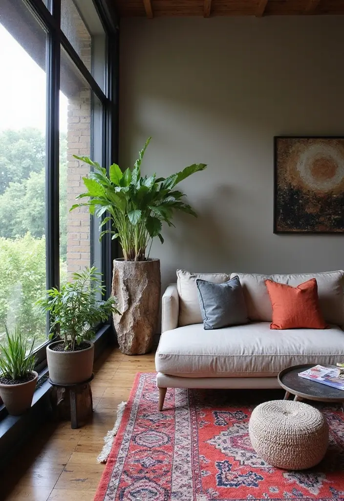 27 Living Room Ideas Black Accents That Look Chic and Modern - 23. Black Outdoor-Inspired Decor