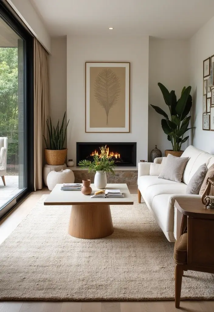 27 Living Room Rug Inspiration Ideas That Complete the Look - 14. Textured Indoor-Outdoor Rugs