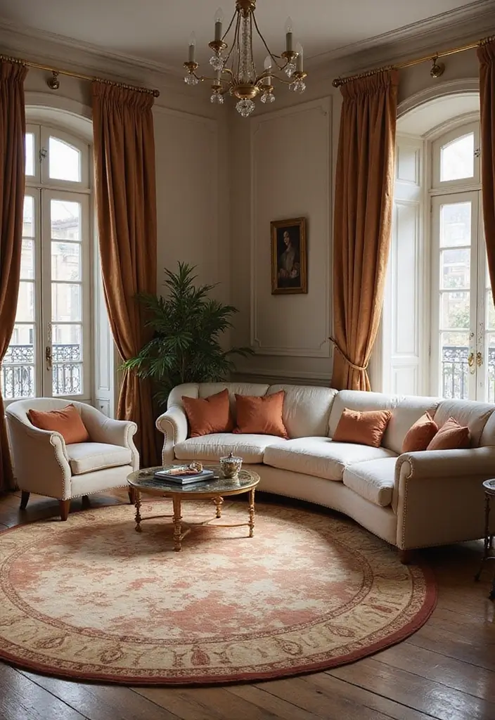 27 Living Room Rug Inspiration Ideas That Complete the Look - 26. Sustainable Luxury with Silk Rugs