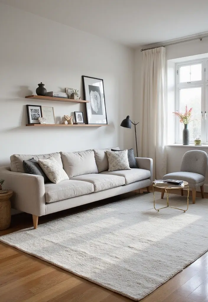 27 Living Room Rug Inspiration Ideas That Complete the Look - 7. Modern Area Rugs for Sleek Spaces