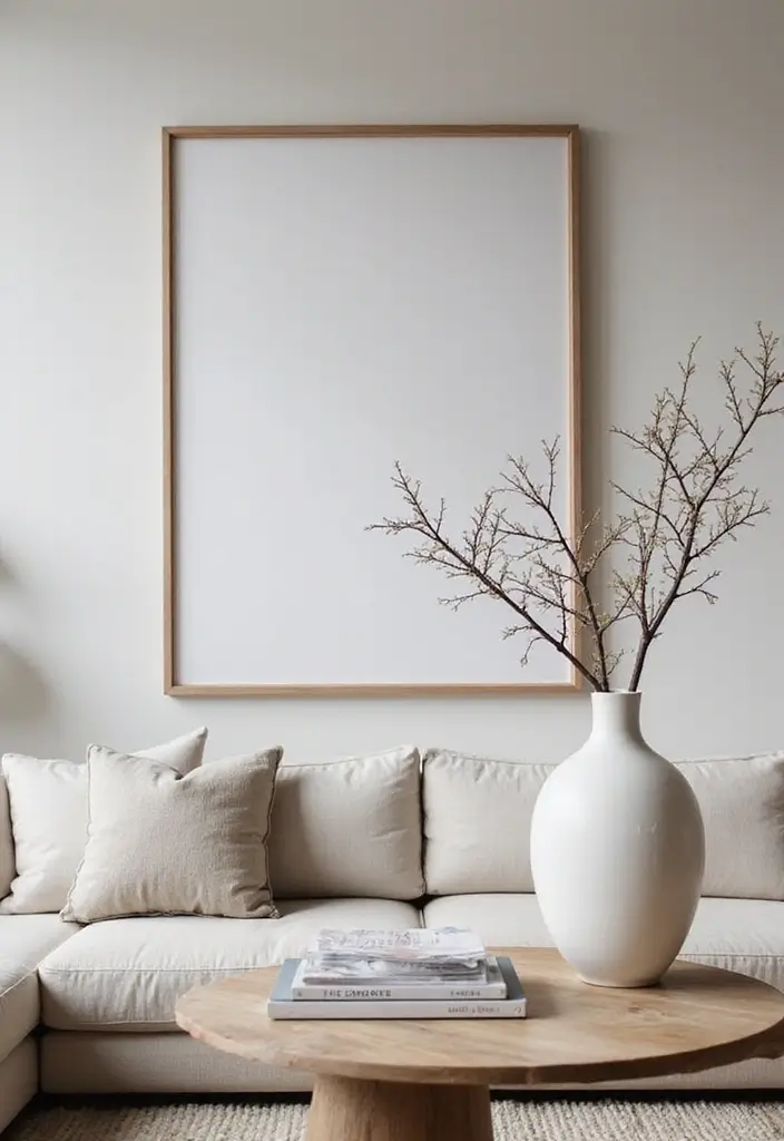 27 Modern Living Room Ideas That Are Sleek and Timeless - 12. Minimalist Accessories