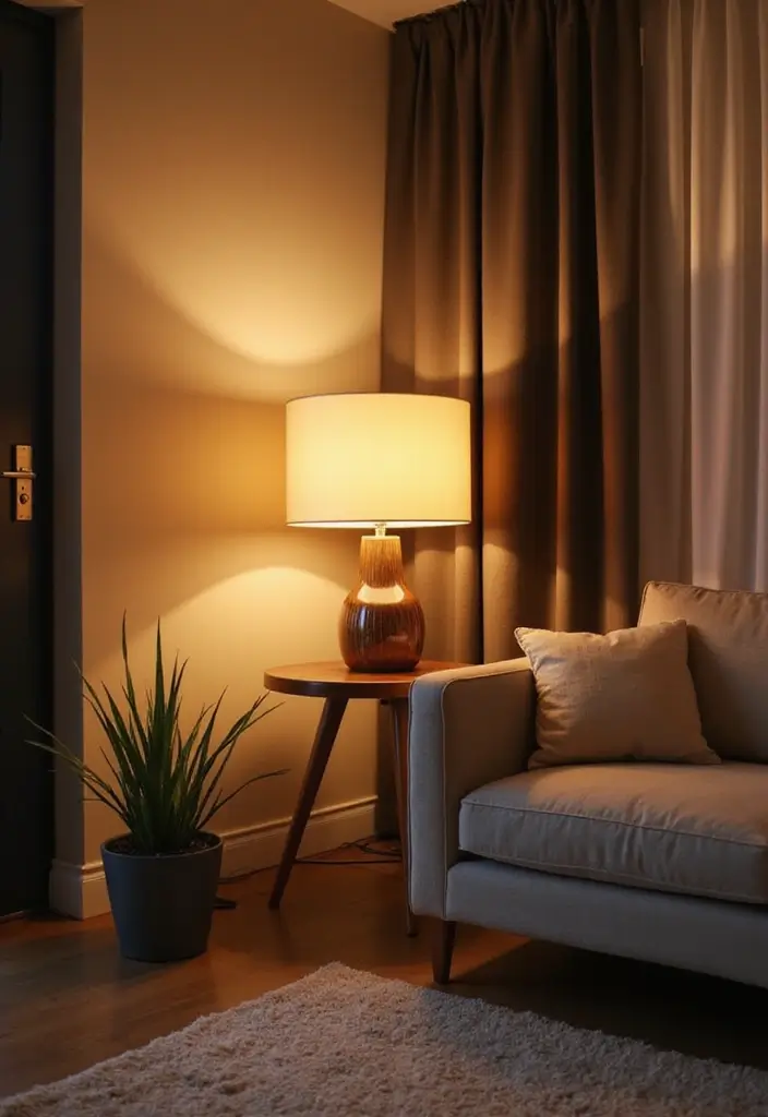 27 Modern Living Room Ideas That Are Sleek and Timeless - 19. Soft Lighting Options
