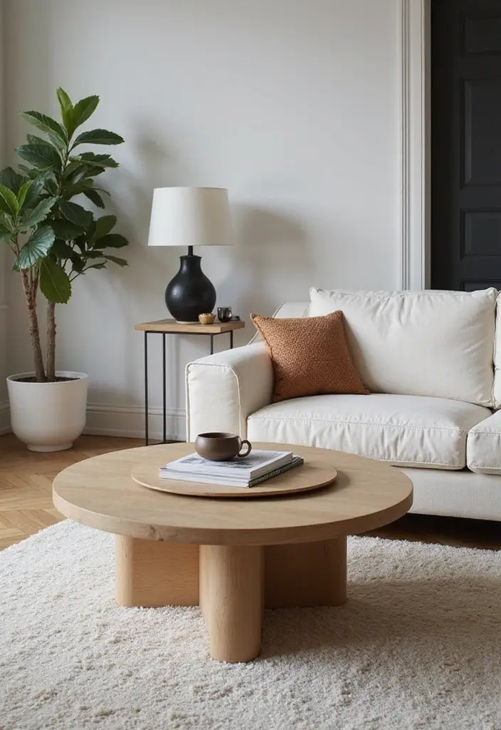 27 Modern Living Room Ideas That Are Sleek and Timeless - 22. Unique Coffee Tables