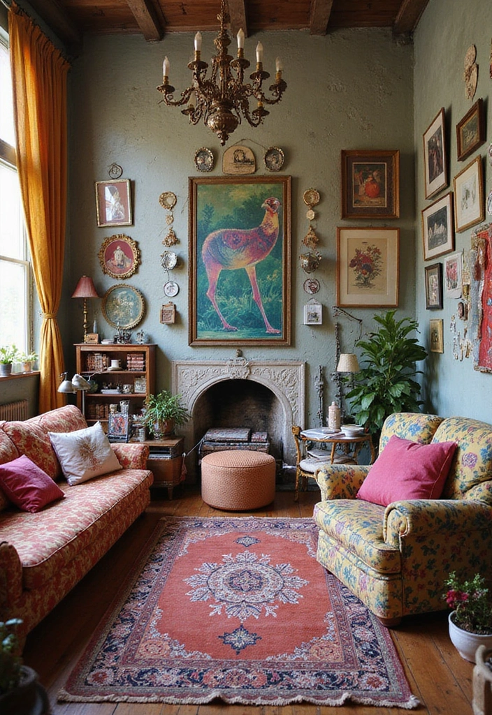 27 Modern Pop Art Living Room Ideas That Feel Bold and Expressive - 27. Playful Element Combinations