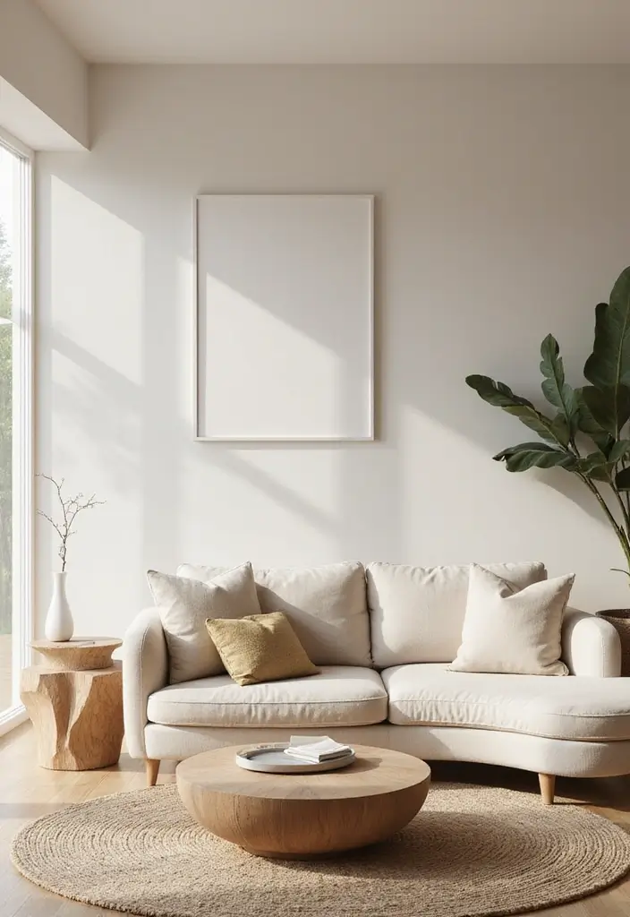 28 Blue Green Living Room Ideas That Feel Calm and Refreshing - 24. Soft, Organic Shapes