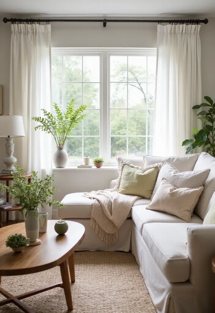 28 Earthy Boho Living Room Ideas That Feel Warm and Grounded - 18. Warm-Weather Decor