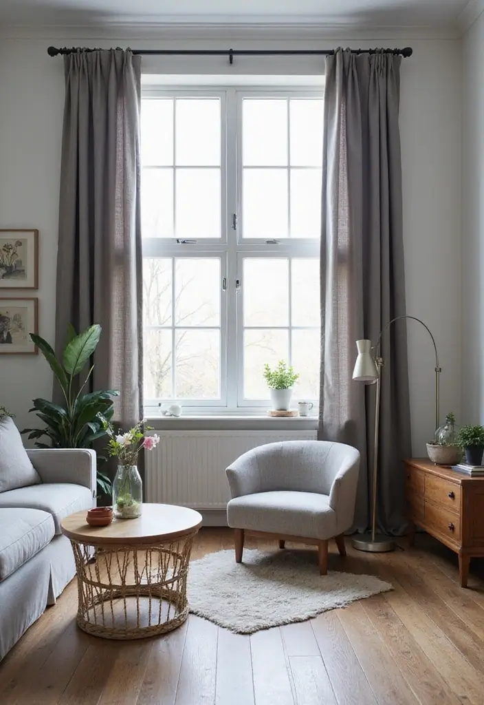 28 Grey Living Room Curtain Ideas That Add Softness and Depth - 15. Custom Designs