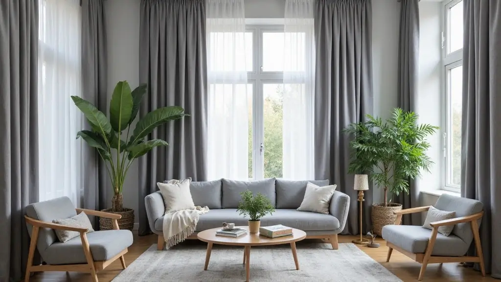 28 Grey Living Room Curtain Ideas That Add Softness and Depth