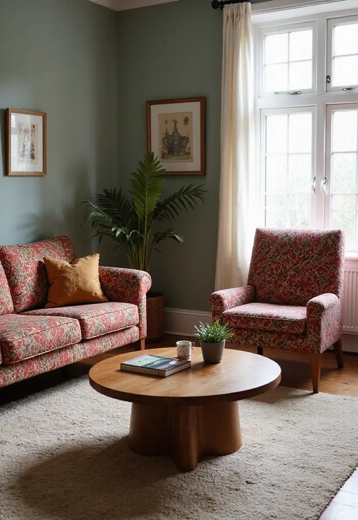 28 Hippy Living Room Ideas That Feel Eclectic and Carefree - 13. Statement Furniture Pieces