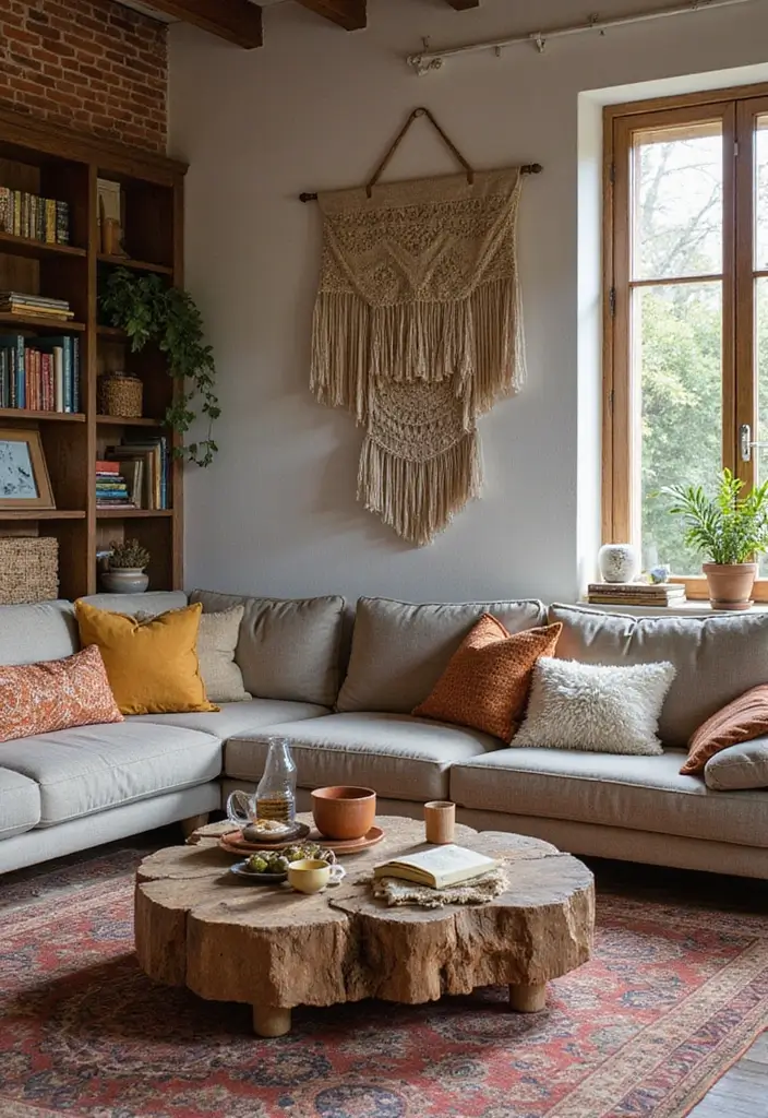 28 Hippy Living Room Ideas That Feel Eclectic and Carefree - 18. Embrace the Layered Look