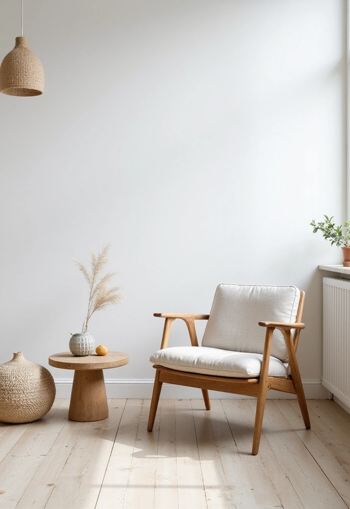 28 Living Room Accent Chairs Ideas That Add Style and Comfort - 12. Scandinavian Minimalist Chair