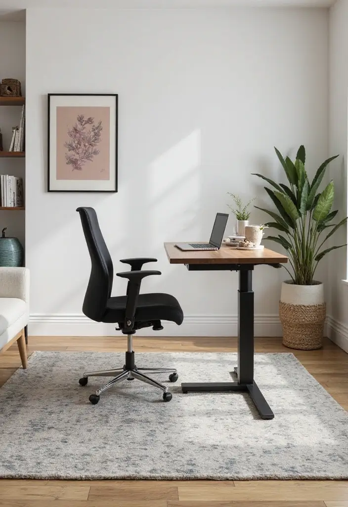 28 Living Room Accent Chairs Ideas That Add Style and Comfort - 18. Adjustable Desk Chair