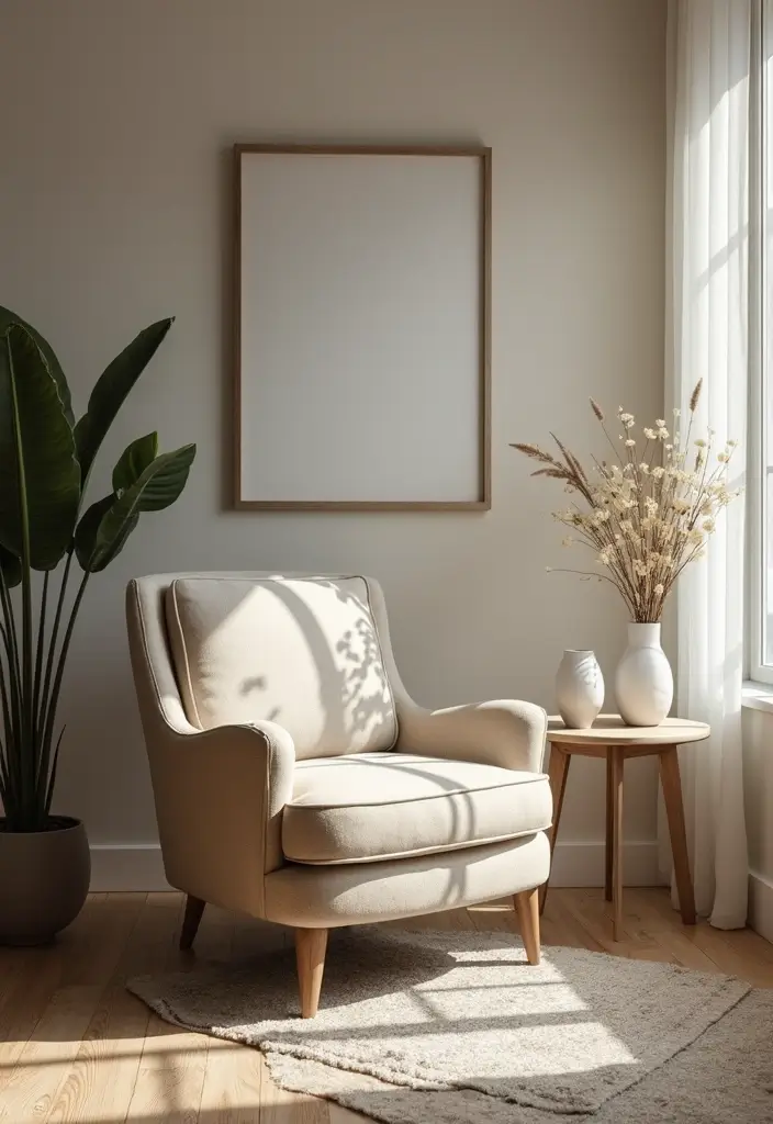 28 Living Room Accent Chairs Ideas That Add Style and Comfort - 26. Elegant Lounge Chair