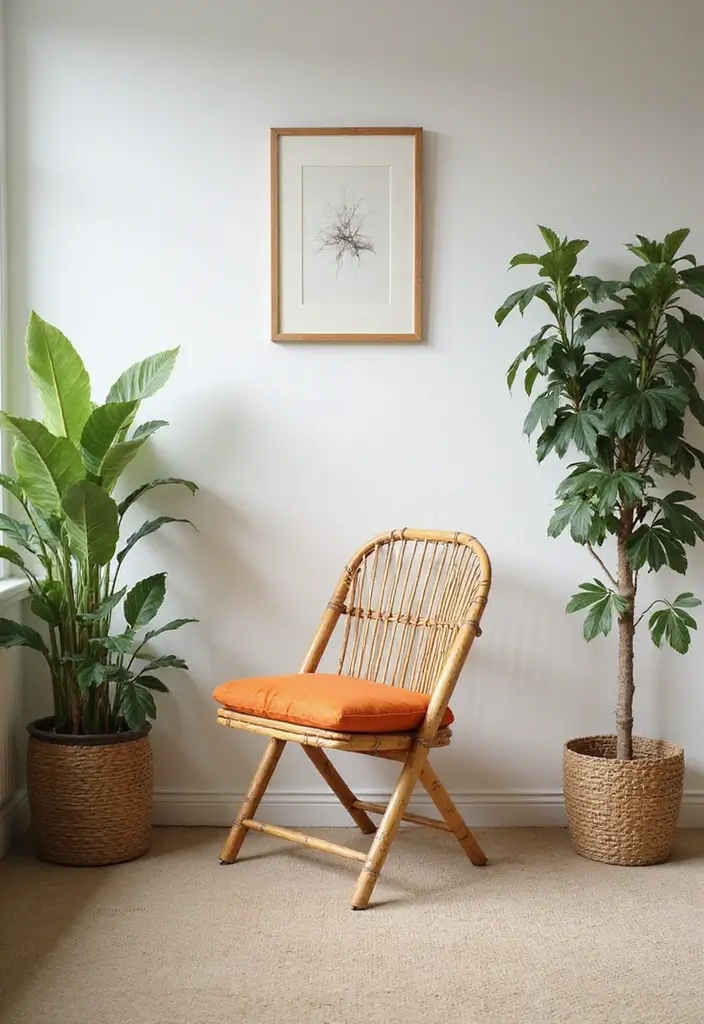 28 Living Room Accent Chairs Ideas That Add Style and Comfort - 3. Bamboo Folding Chair