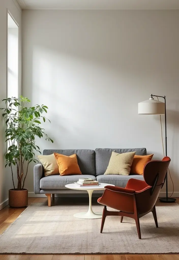 28 Living Room Mid Century Ideas That Feel Retro and Sophisticated - 2. Iconic Furniture Pieces