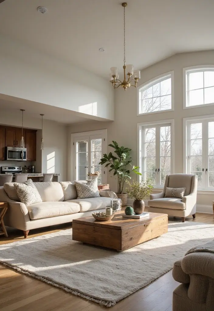 28 Living Room Mid Century Ideas That Feel Retro and Sophisticated - 25. Seamless Flow