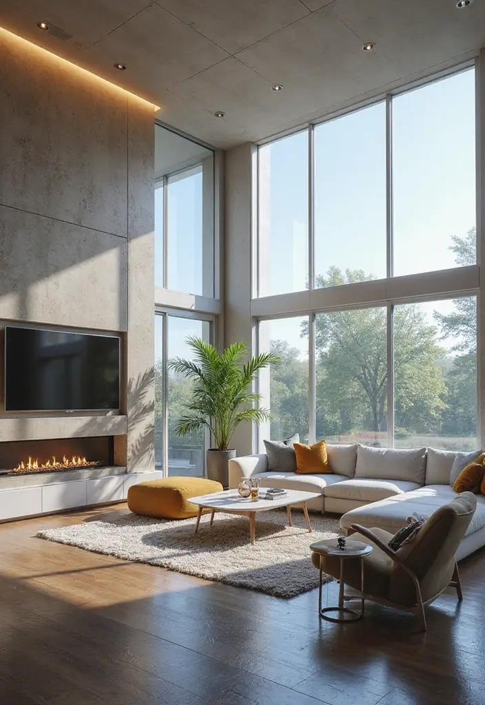 28 Living Room Partition Design Ideas That Create Open Flow - 28. Smart Home Partitions