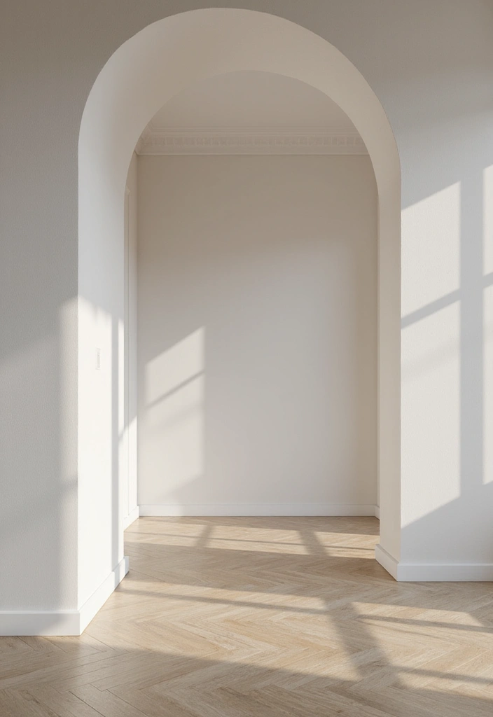 28 Living Room Partition Design Ideas That Create Open Flow - 9. Arched Doorways