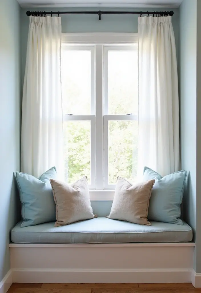 28 Living Room Window Seat Ideas That Create a Cozy Nook - 27. Coastal Inspired Window Seat
