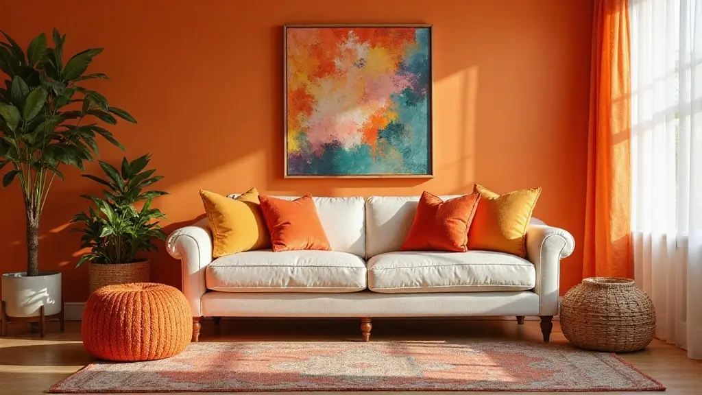 28 Orange Living Room Ideas That Feel Vibrant and Energetic