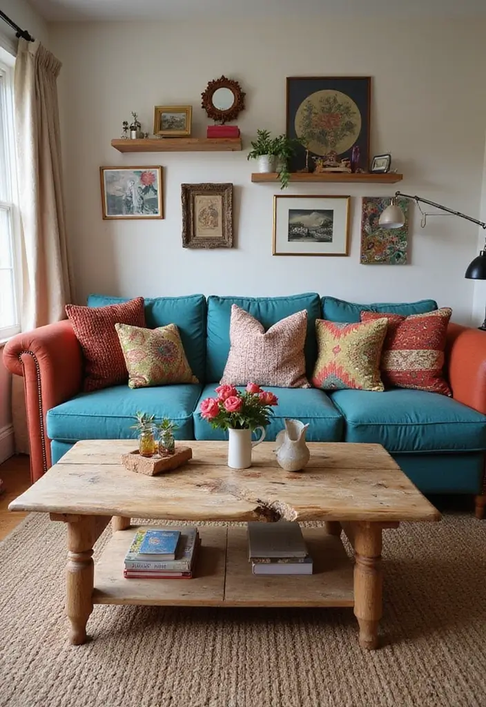 28 Quirky Living Room Ideas That Add Character and Fun - 1. Upcycled Vintage Furniture