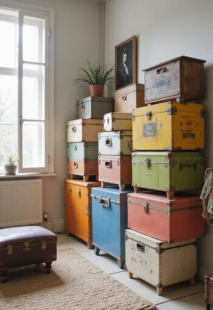 28 Quirky Living Room Ideas That Add Character and Fun - 12. Quirky Storage Solutions