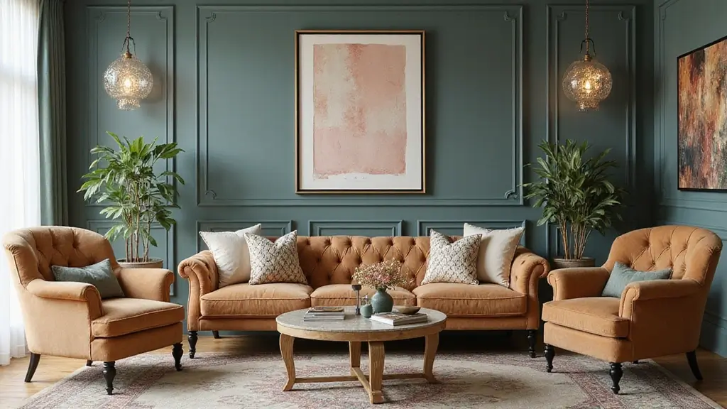 28 Royal Paint Wall Design for Living Room Ideas That Add Luxury