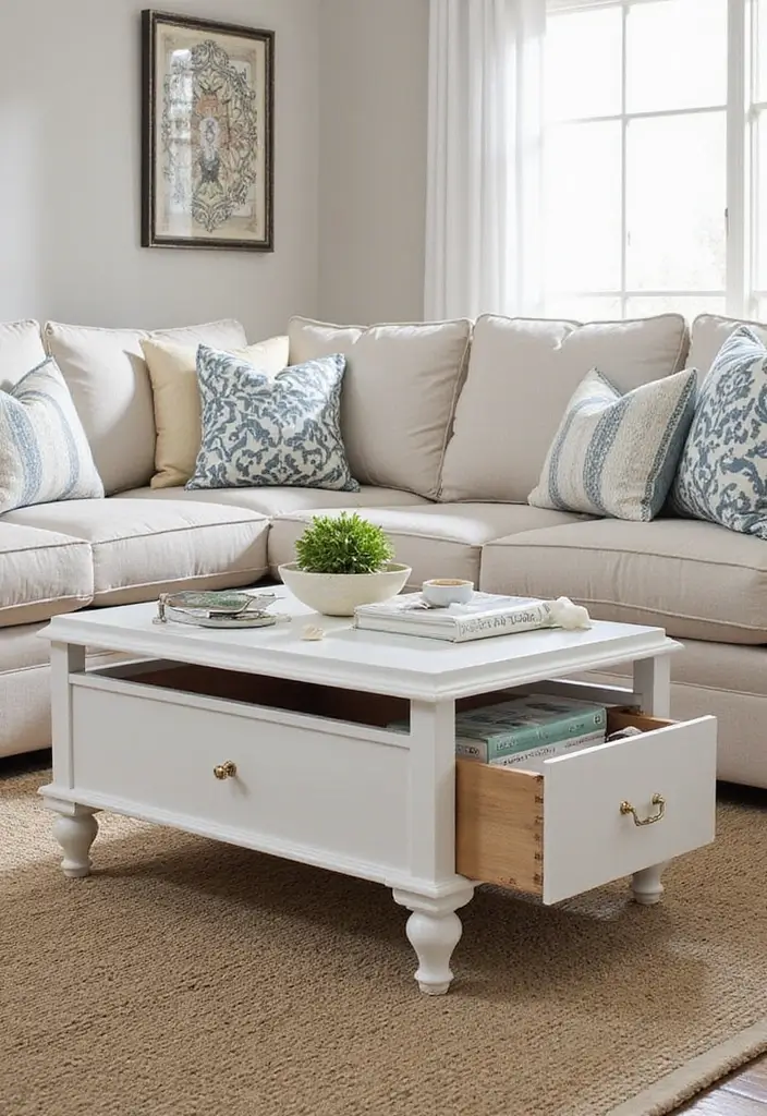 28 Storage Ideas for Living Room That Keep Things Organized - 1. Multi-Functional Furniture