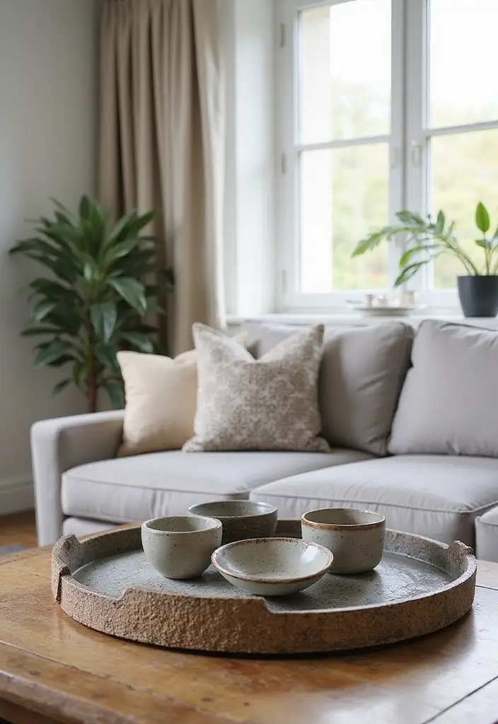 28 Storage Ideas for Living Room That Keep Things Organized - 25. Tabletop Storage Solutions