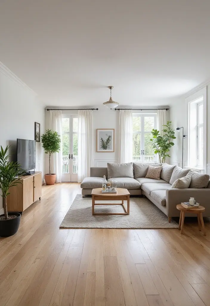 28 White Oak Living Room Ideas That Feel Warm and Natural - 1. Open-Concept White Oak Living Room