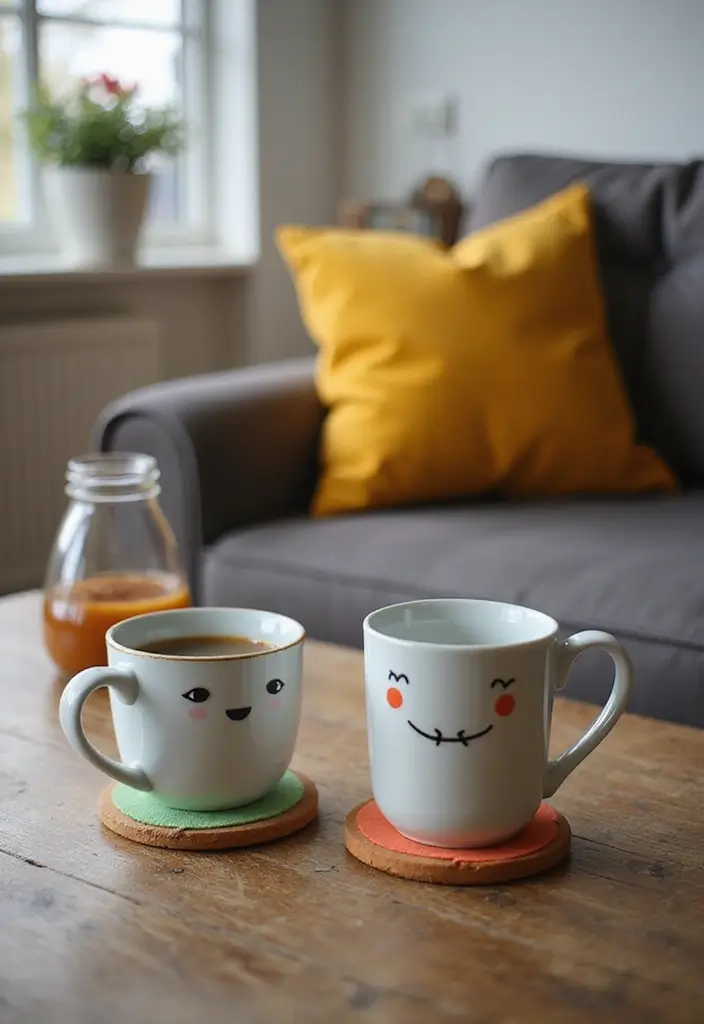 29 Coffee Corner Ideas in Living Room That Feel Cozy and Inviting - 27. Fun Coffee Accessories