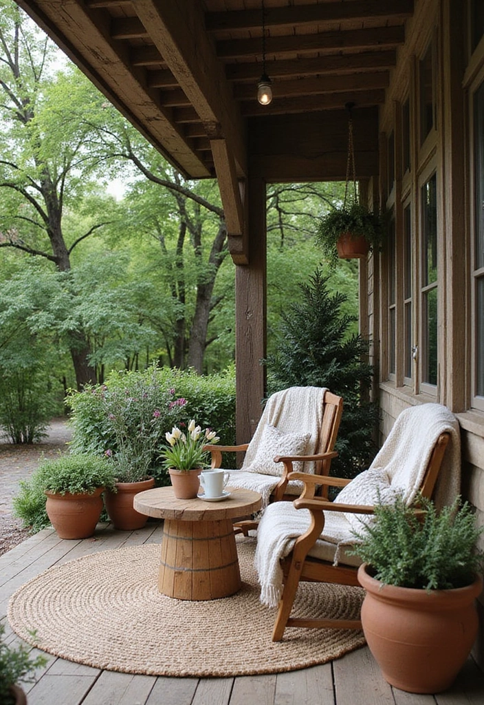 29 Coffee Corner Ideas in Living Room That Feel Cozy and Inviting - 28. Outdoor Coffee Corners