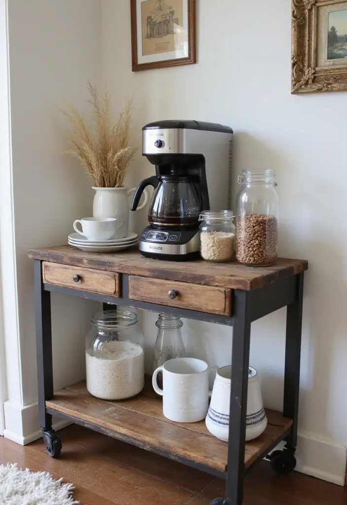 29 Coffee Corner Ideas in Living Room That Feel Cozy and Inviting - 3. Home Coffee Station