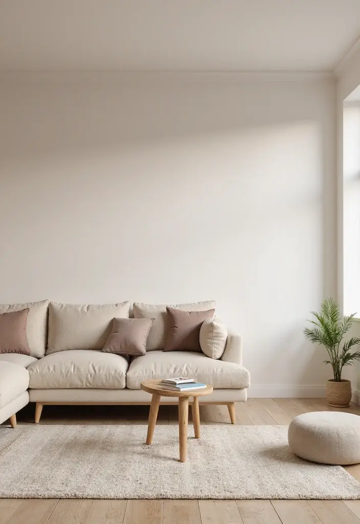 29 Flat Living Room Ideas That Feel Minimal and Elegant - 22. Minimalist Wall Colors