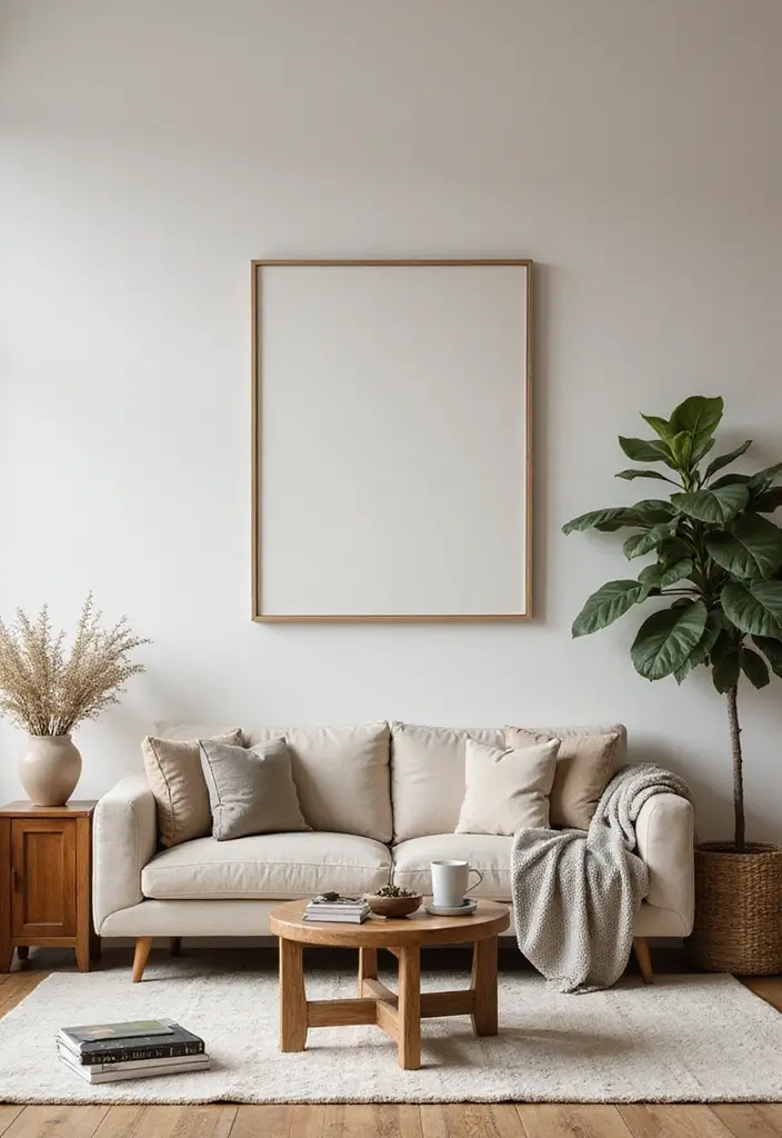 29 Flat Living Room Ideas That Feel Minimal and Elegant - 25. Layered Elements