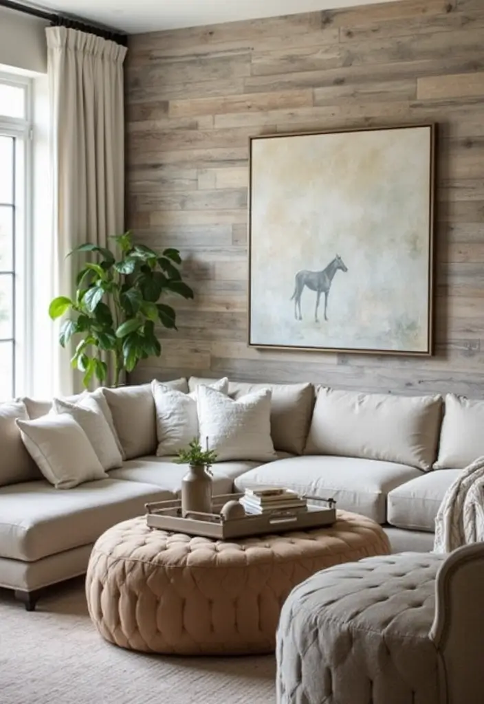 29 Living Room Esthetics Ideas That Feel Balanced and Beautiful - 14. Textured Wall Treatments