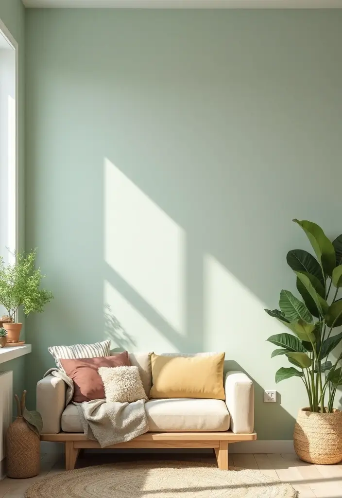 29 Living Room Esthetics Ideas That Feel Balanced and Beautiful - 16. Eco-Friendly Wall Paint