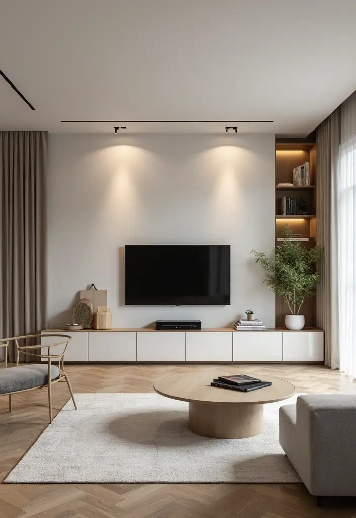 29 Living Room Esthetics Ideas That Feel Balanced and Beautiful - 23. Integrate Technology Sustainably