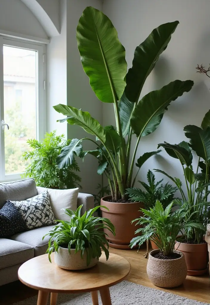 29 Living Room Esthetics Ideas That Feel Balanced and Beautiful - 4. Indoor Plants